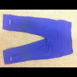 Athleta capris size M electric blue